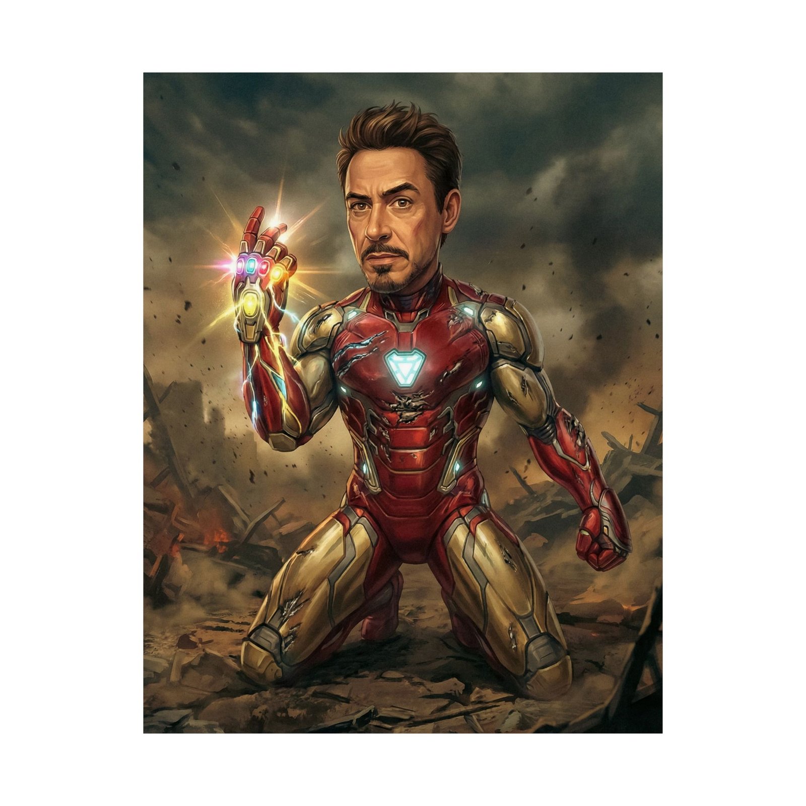 Armored Heros Last Stand: Cinematic Superhero Poster - Image 3