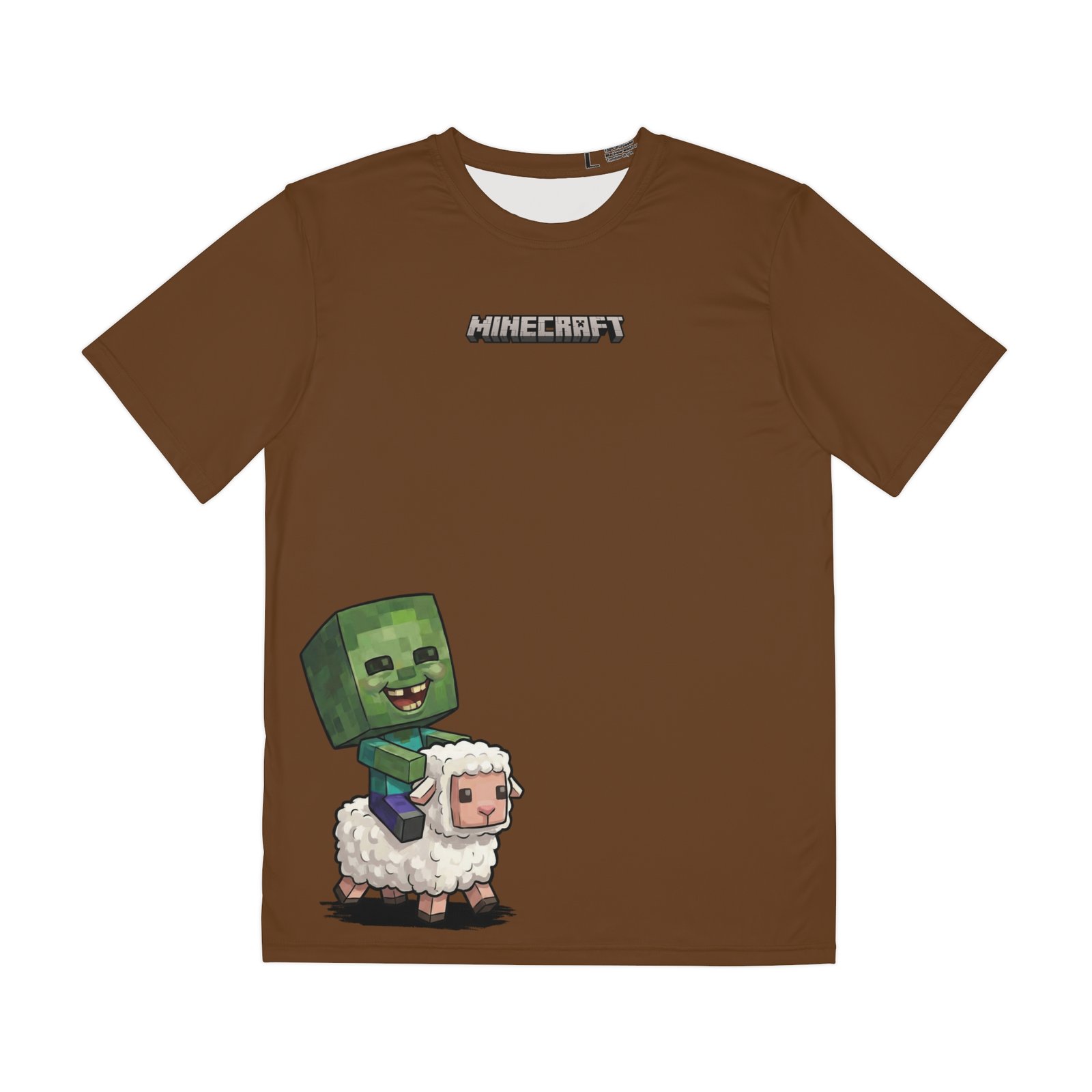 Woolly Chaos Tee – Zombie Rides a Sheep (Minecraft-Inspired)