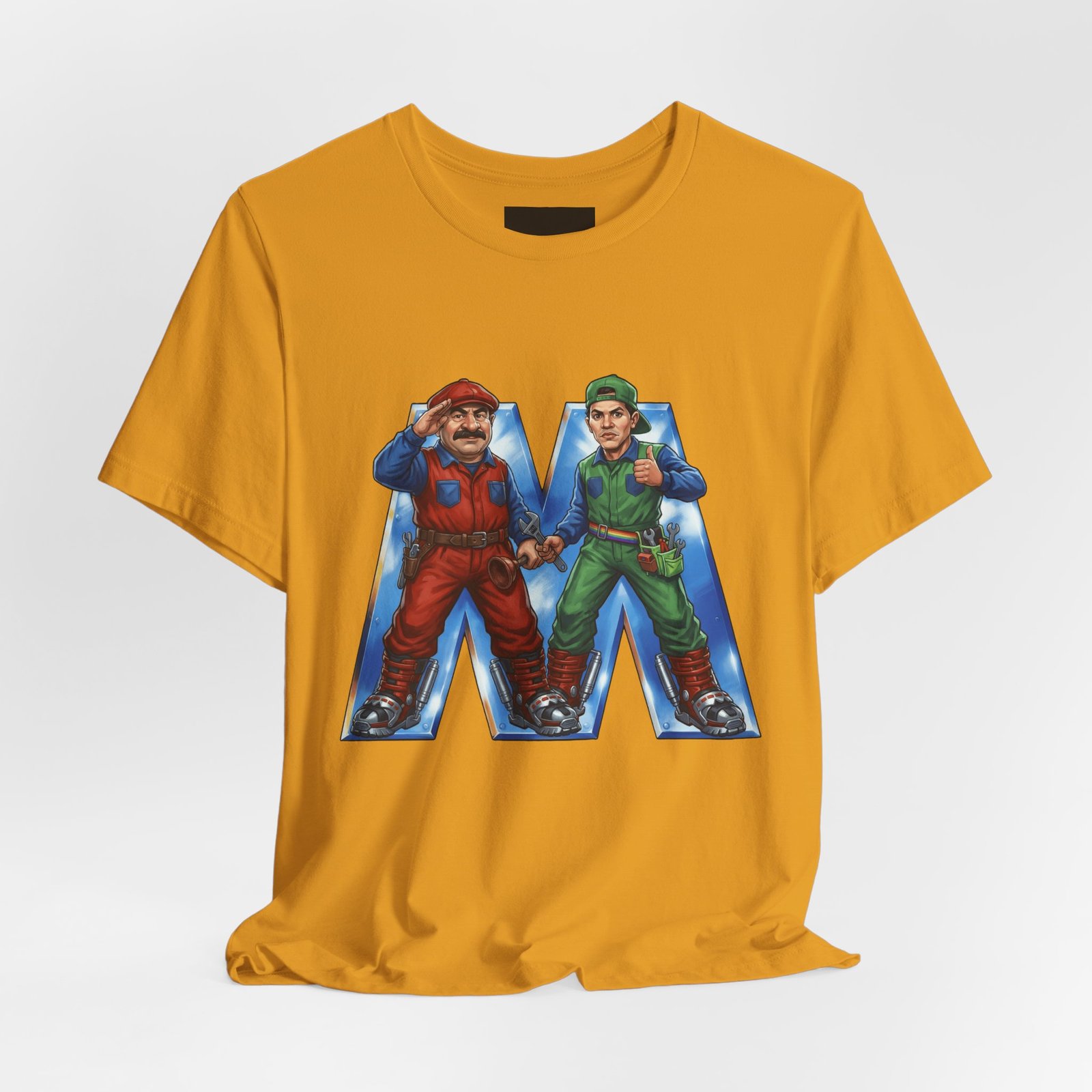 Retro Repair Bros: Classic Platformer Tribute T-Shirt - Image 12