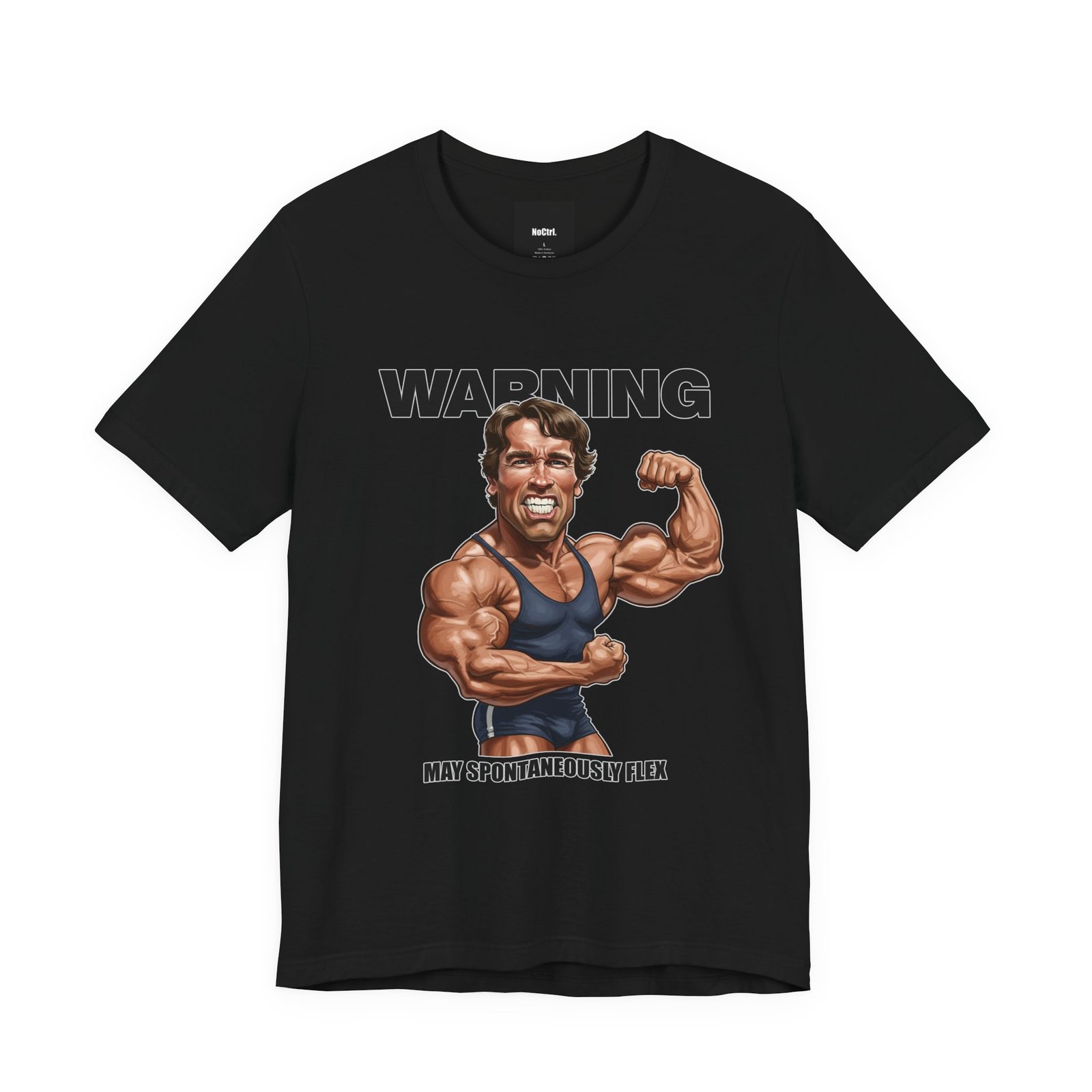 Warning, May Spontaneously Flex: Funny Bodybuilding Tee - Image 4