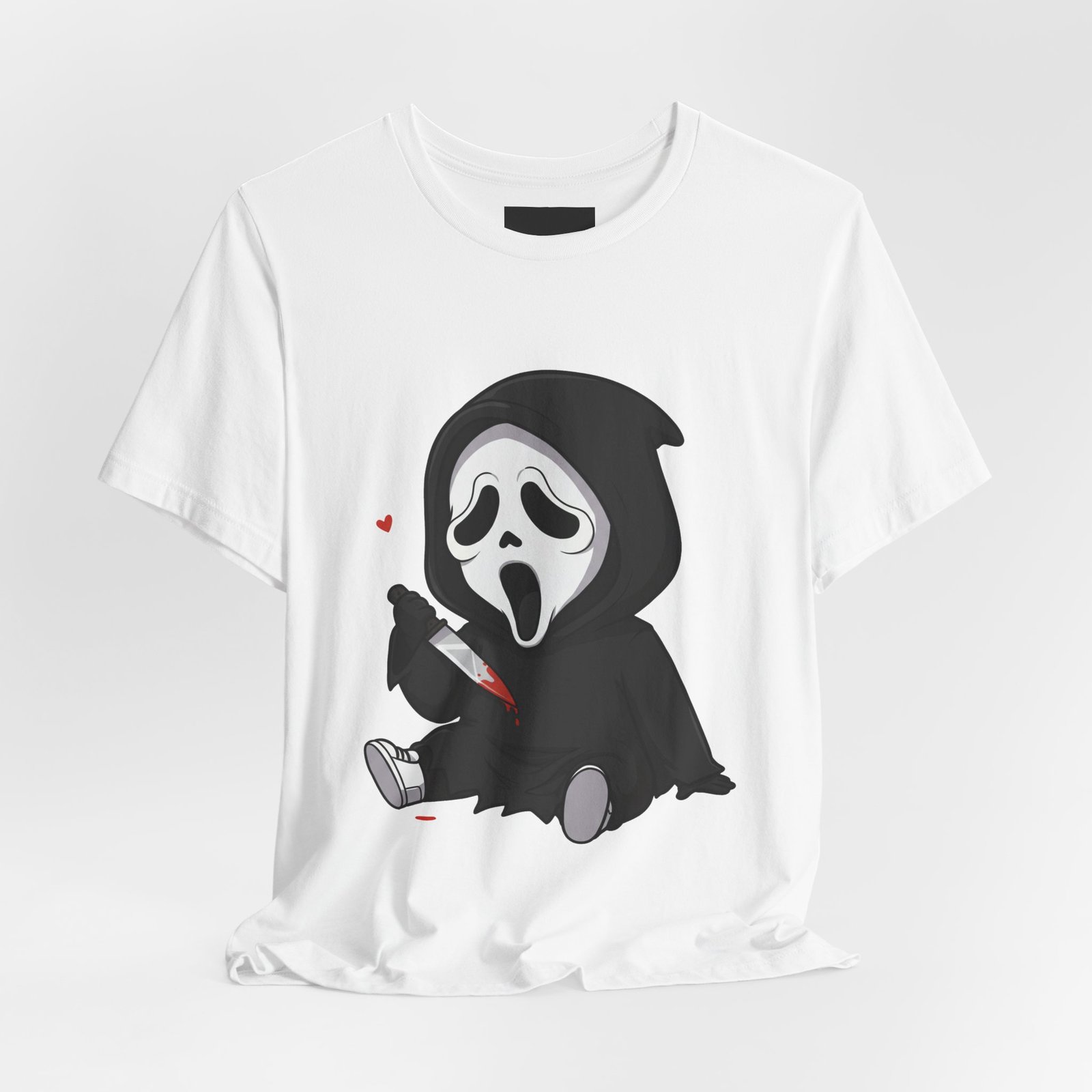 Lil' Slasher Ghosty: Cute Horror Baby Tee - Image 3