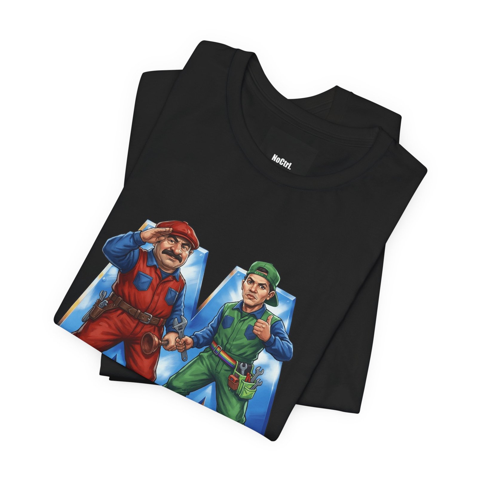 Retro Repair Bros: Classic Platformer Tribute T-Shirt - Image 7
