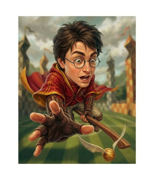 Wizard Seeker Mid Flight: Fantasy Sports Poster