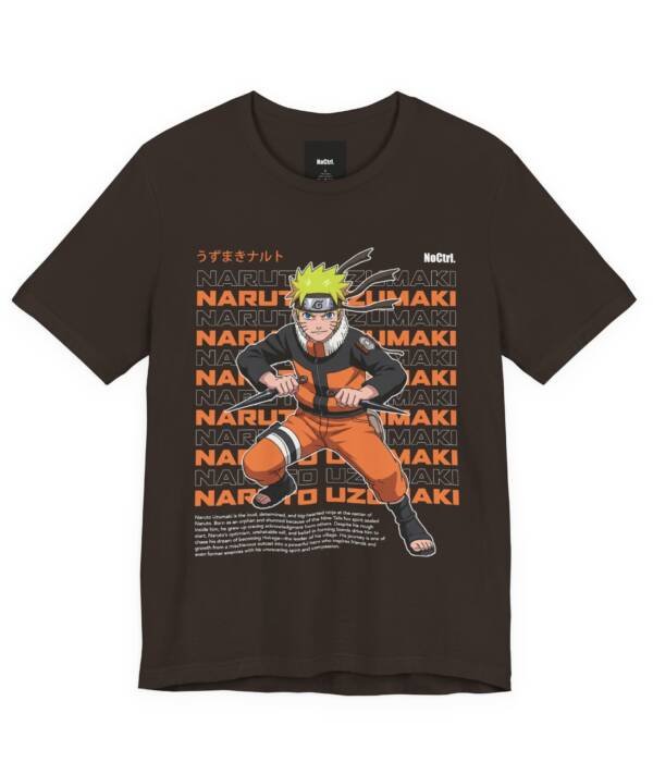 Determined Ninja: Anime-Inspired Graphic T-Shirt
