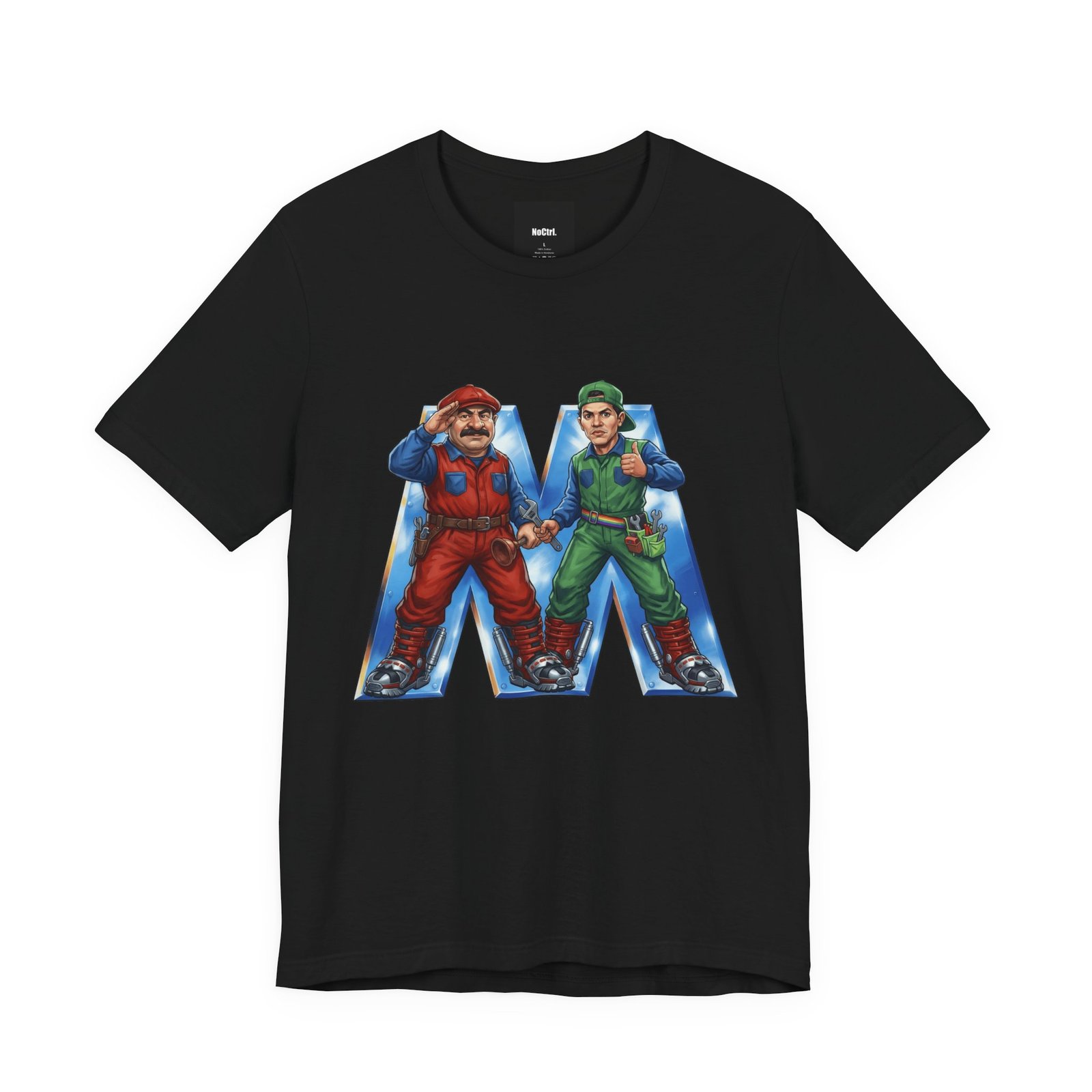 Retro Repair Bros: Classic Platformer Tribute T-Shirt - Image 5