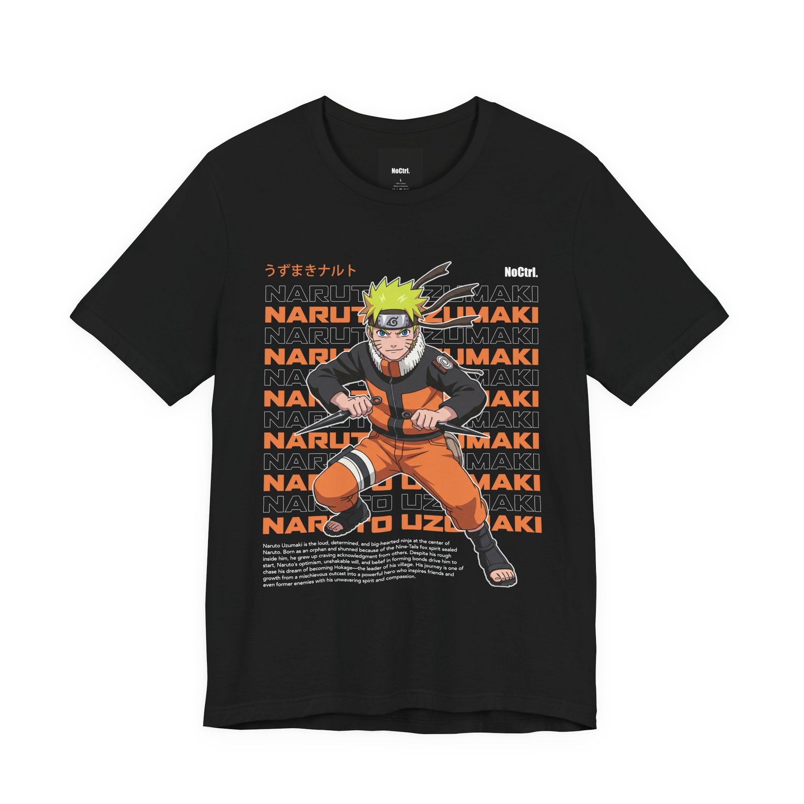 Determined Ninja: Anime-Inspired Graphic T-Shirt - Image 5