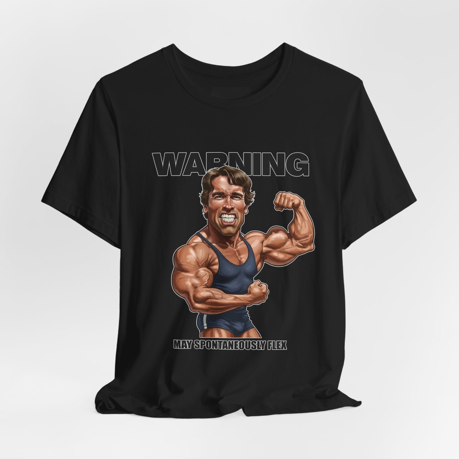 Warning, May Spontaneously Flex: Funny Bodybuilding Tee - Image 6