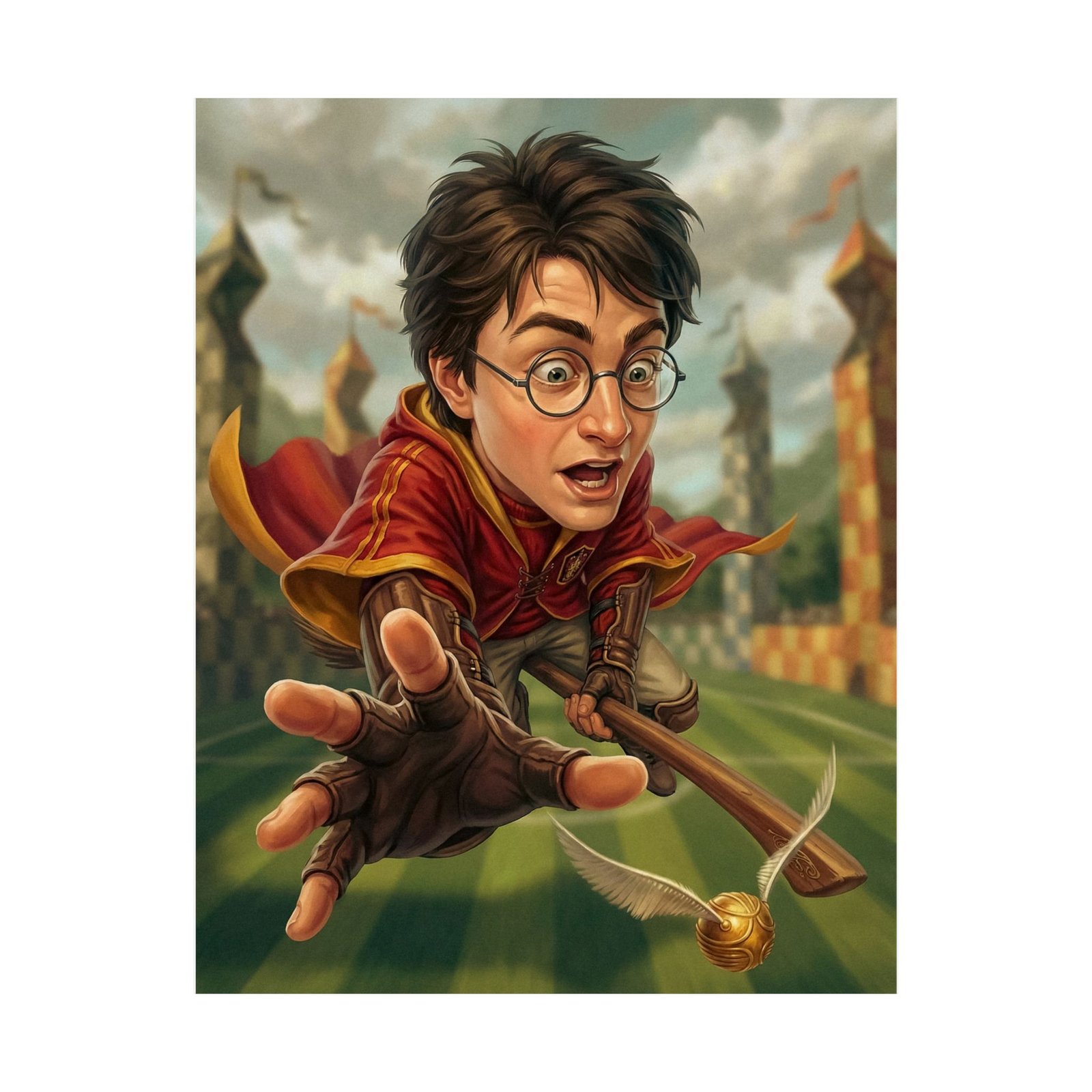 Wizard Seeker Mid Flight: Fantasy Sports Poster - Image 3