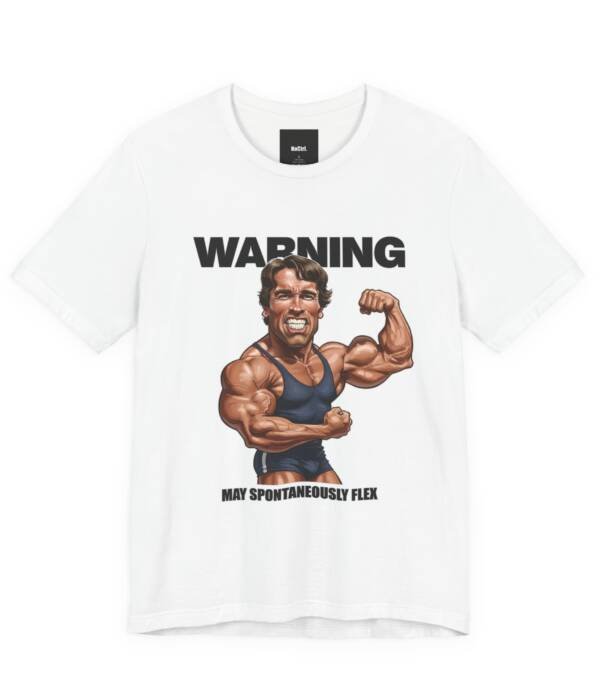Warning, May Spontaneously Flex: Funny Bodybuilding Tee