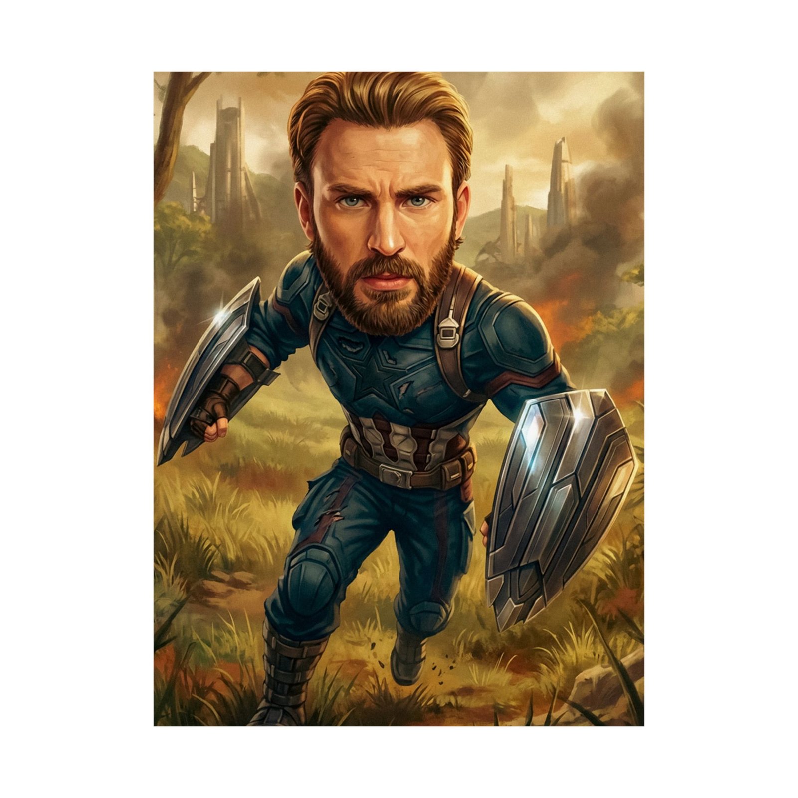 Shielded Vanguard: Cinematic Hero Battle Poster - Image 5