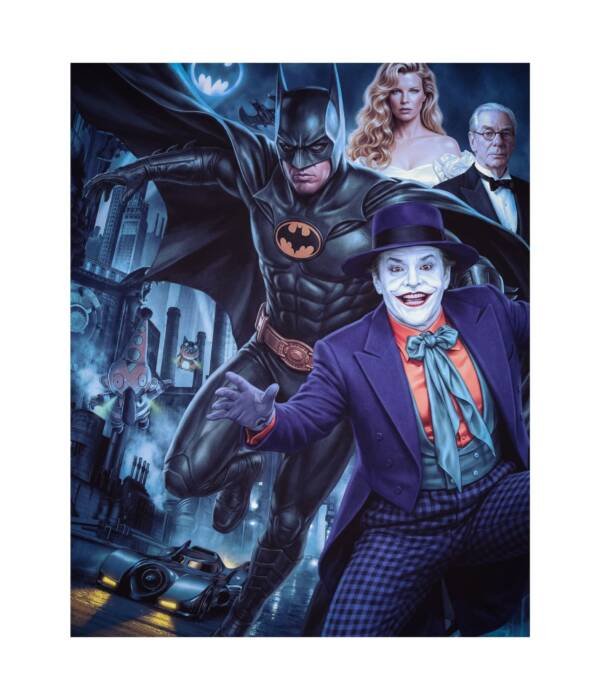 Gothic Knight vs The Clown Prince: 80s Dark Hero Tribute Poster