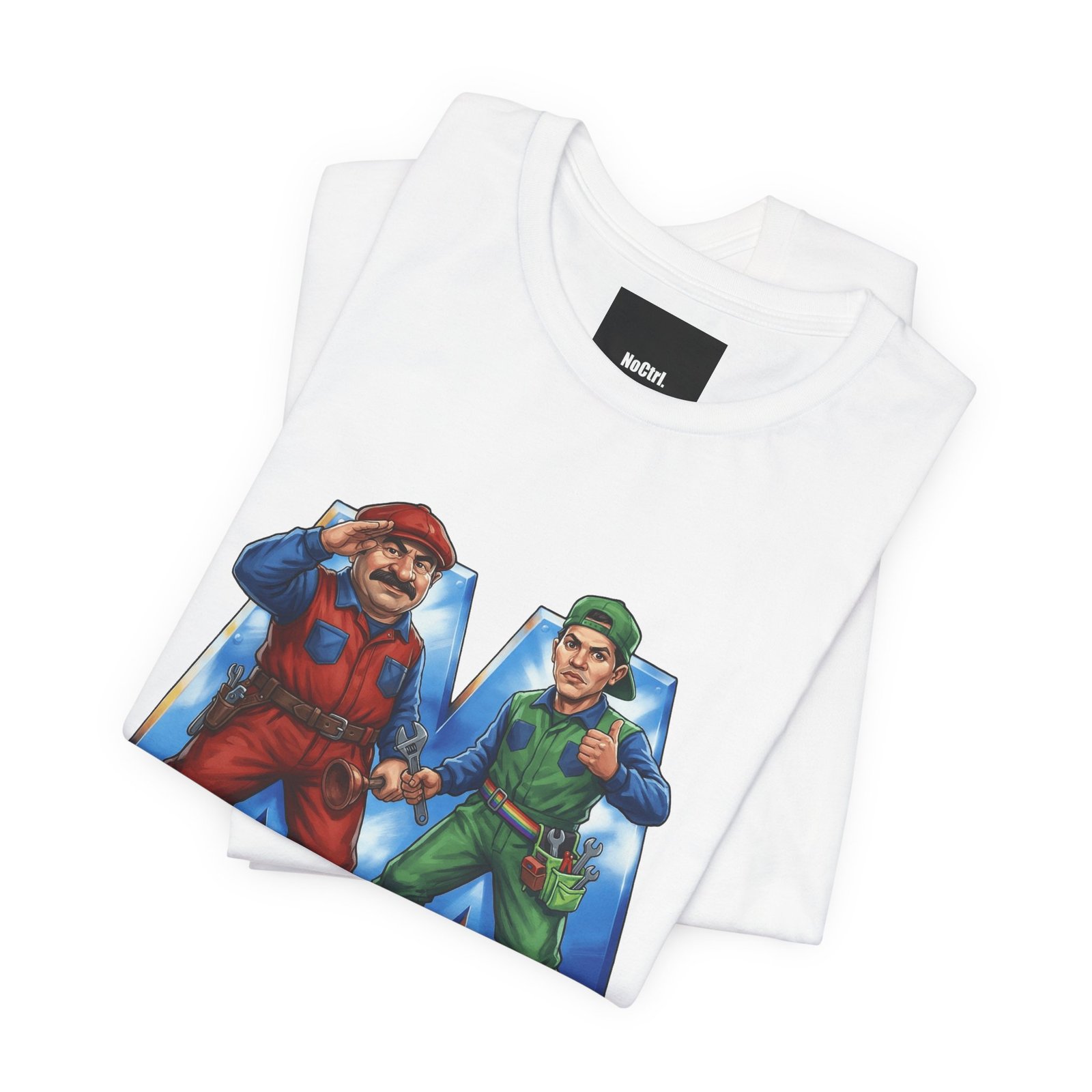 Retro Repair Bros: Classic Platformer Tribute T-Shirt - Image 3