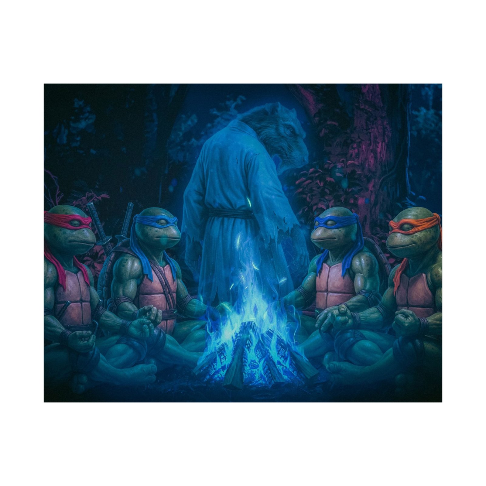 Ninja Turtles Midnight Farewell — Final Fire Edition Horizontal Pop Culture Wall Art - Image 4