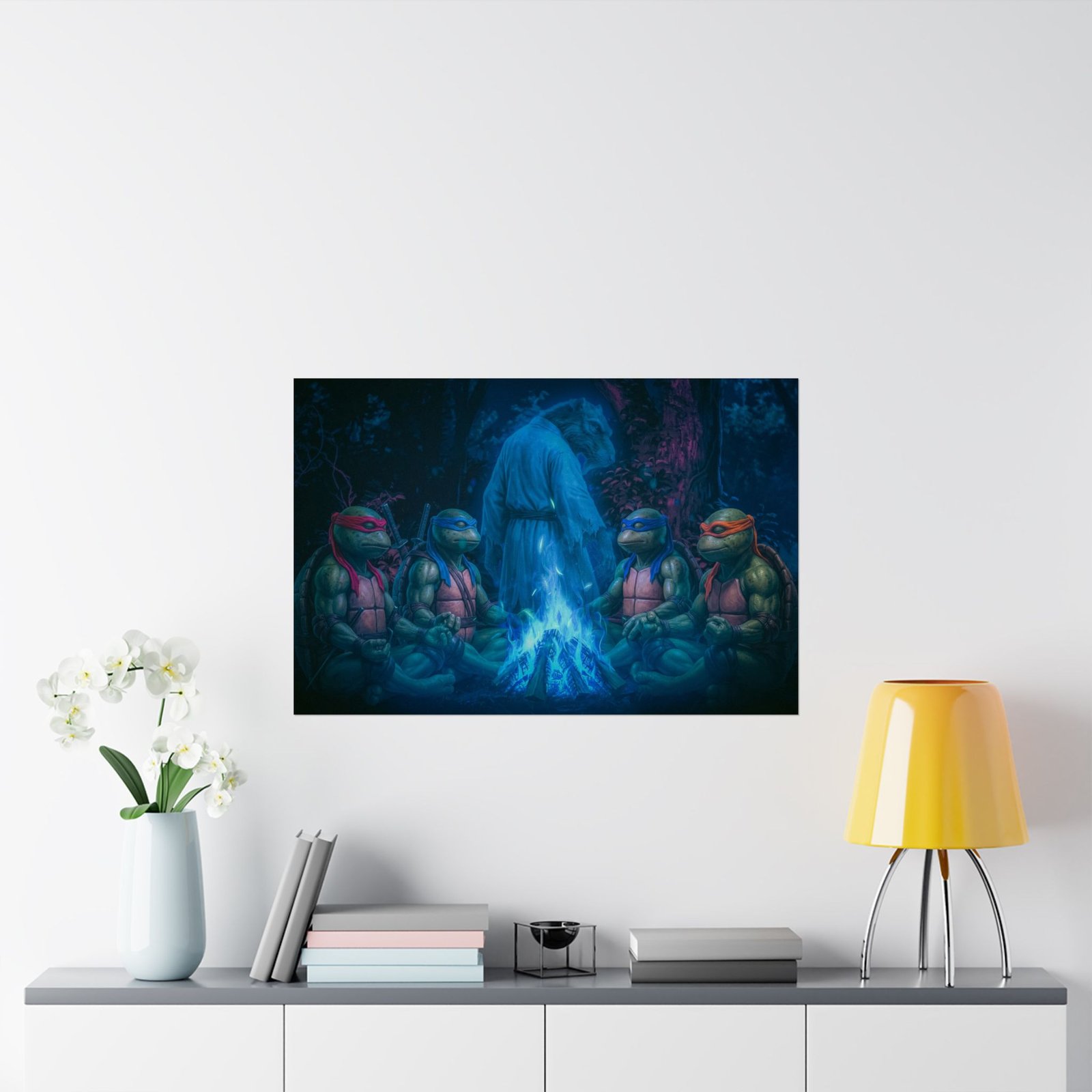 Ninja Turtles Midnight Farewell — Final Fire Edition Horizontal Pop Culture Wall Art - Image 3