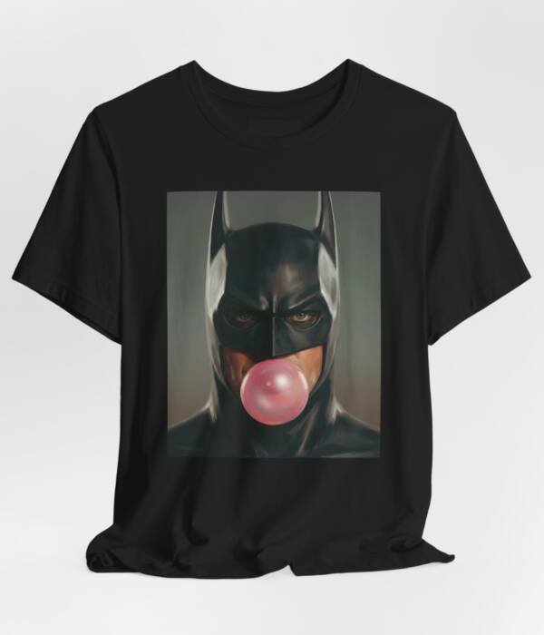 NoCtrl Collective – “Bubblegum Vigilante” Noir Hero Tee | Batman Returns Tribute Tee