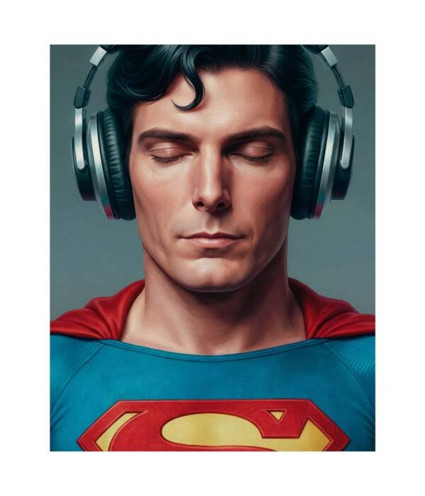 Hero Frequency – The Quiet Strength Poster | Superman Tribute