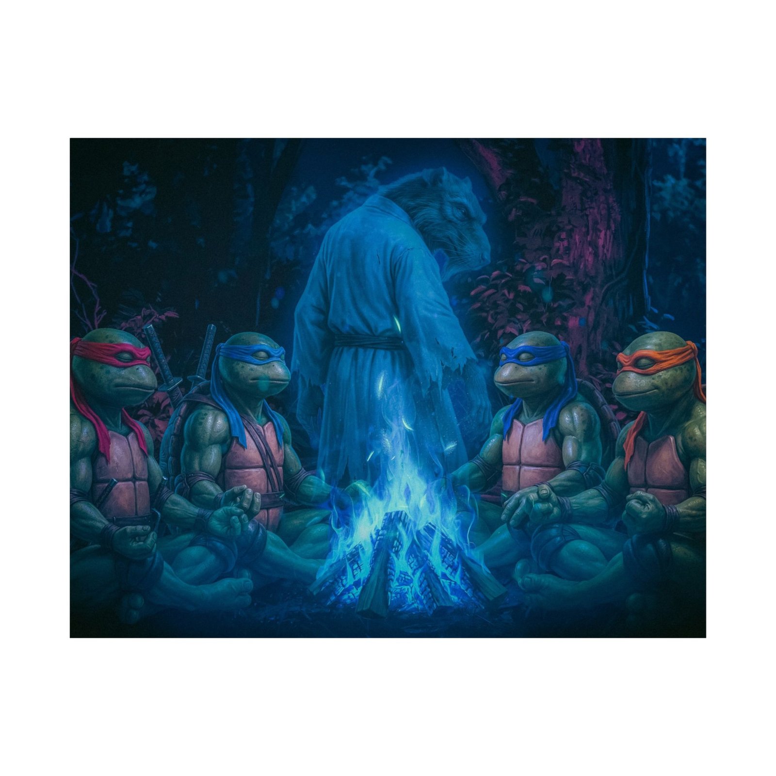 Ninja Turtles Midnight Farewell — Final Fire Edition Horizontal Pop Culture Wall Art - Image 7