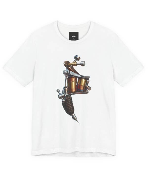 Precision Ink: Tattoo Machine Graphic Tee | Tattoo Artist Shirt | Realistic Coil Machine Design | Ink Culture Apparel