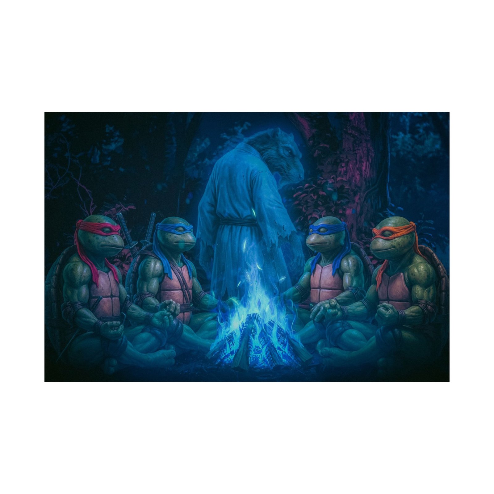 Ninja Turtles Midnight Farewell — Final Fire Edition Horizontal Pop Culture Wall Art - Image 13