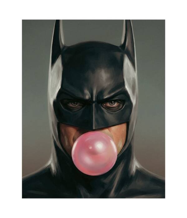 Silent Guardian – Bubblegum Noir Poster | Batman Tribute