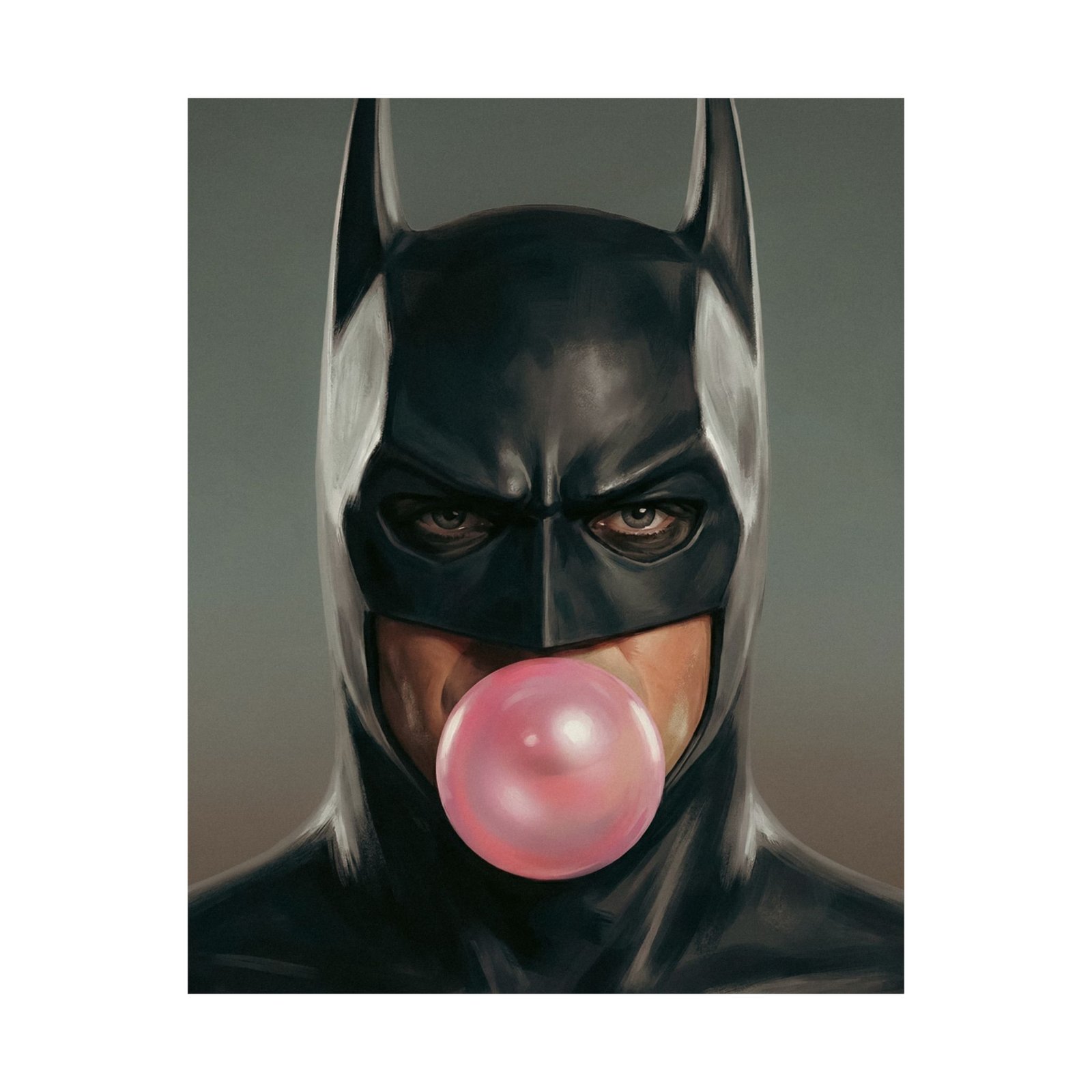 Silent Guardian – Bubblegum Noir Poster | Batman Tribute