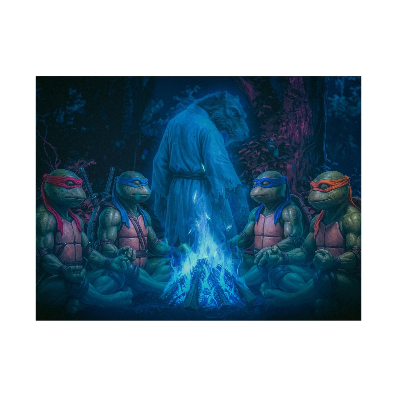 Ninja Turtles Midnight Farewell — Final Fire Edition Horizontal Pop Culture Wall Art - Image 10