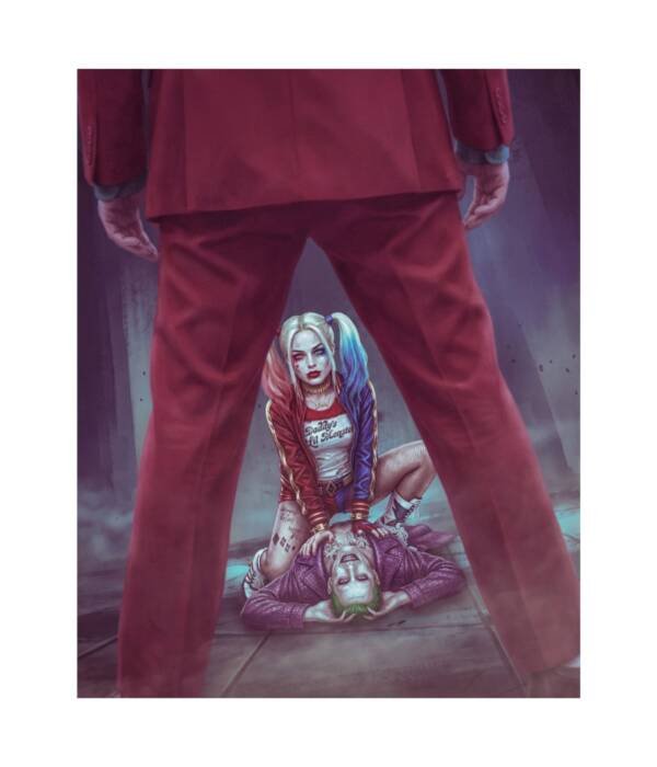 JOKER & HARLEY QUINN – MAD LOVE | DC INSPIRED ART PRINT